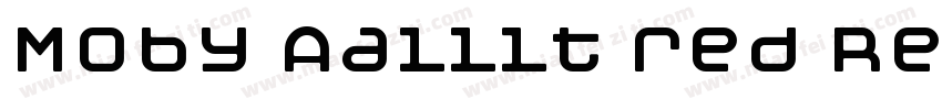 Moby Aalllt red Regular字体转换